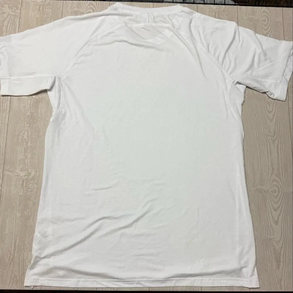 Gymshark Men’s White Performance Training T-Shirt Size XL Athletic Activewear